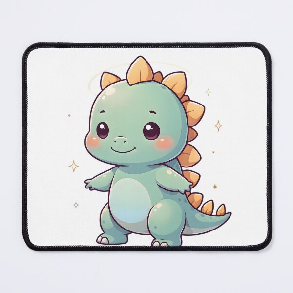 Item preview,  Cute Kawaii Stegosaurus Dinosaur Sticker designed and sold by ChibiPCStudio.