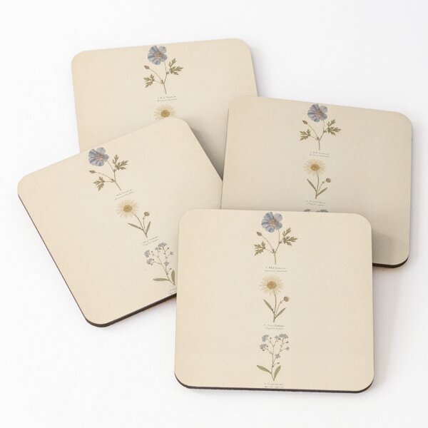 Item preview, Pressed Wildflower Study | Vintage Botanical Illustration designed and sold by Zaramodo.