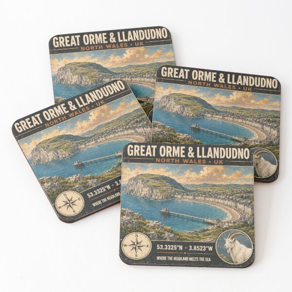 Item preview, Great Orme and Llandudno North Wales Vintage Travel designed and sold by naturalsurvival.