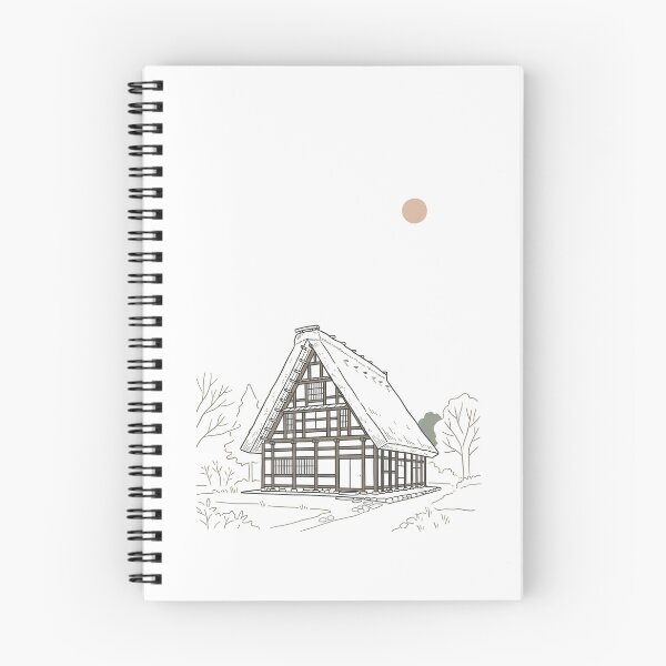 Item preview, Shirakawa-go Thatched Village - Minimalist Japanese Architectural Travel Poster designed and sold by avivly.