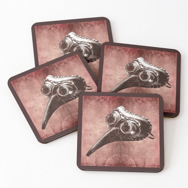 Item preview, Red Plague Doctor's Mask Gothic Medieval Design designed and sold by Ghoul Enterprises.