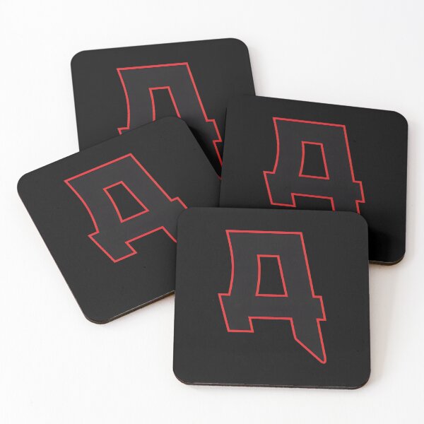 Item preview, Bold Athletic Letter A Red Outline -76 designed and sold by Memorado.