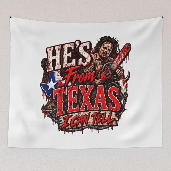 Item preview, He's From Texas I Can Tell - Texas Pride, Cowboy Graphic designed and sold by perkmingStudio.