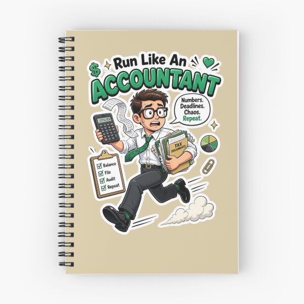 Item preview, Run Like An Accountant Funny Occupational Sticker Design designed and sold by Panom Suavichien.