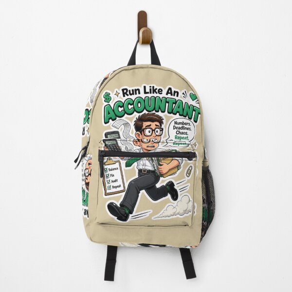 Item preview, Run Like An Accountant Funny Occupational Sticker Design designed and sold by Panom Suavichien.