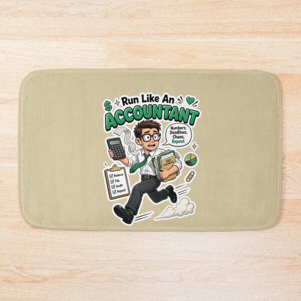 Item preview, Run Like An Accountant Funny Occupational Sticker Design designed and sold by Panom Suavichien.