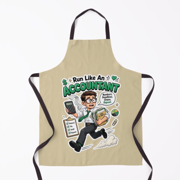 Item preview, Run Like An Accountant Funny Occupational Sticker Design designed and sold by Panom Suavichien.