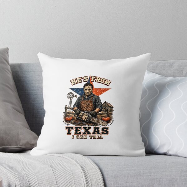 Item preview, He's From Texas I Can Tell, Horror Chainsaw designed and sold by perkmingStudio.