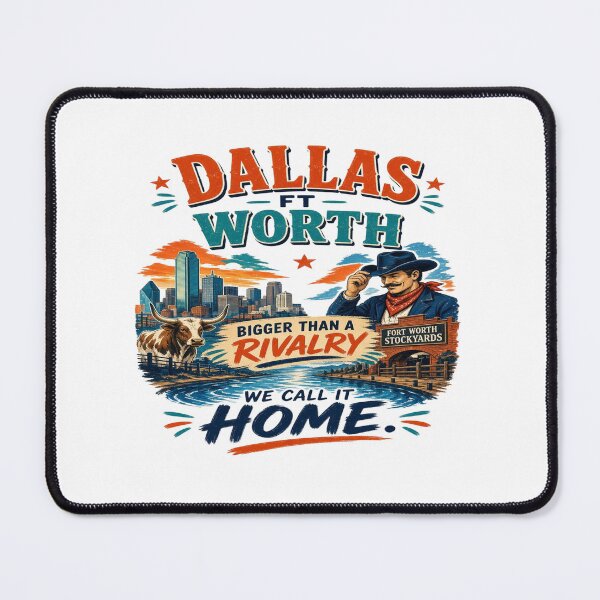 Item preview, Dallas Fort Worth Bigger Than a Rivalry Texas designed and sold by Sushikidsntoddlers.