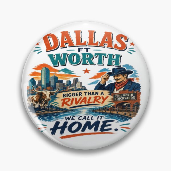 Item preview, Dallas Fort Worth Bigger Than a Rivalry Texas designed and sold by Sushikidsntoddlers.