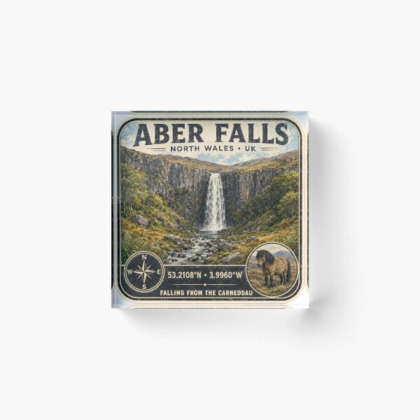 Artikelvorschau, Aber Falls Nordwales Vintage-Reise entworfen und verkauft von naturalsurvival.