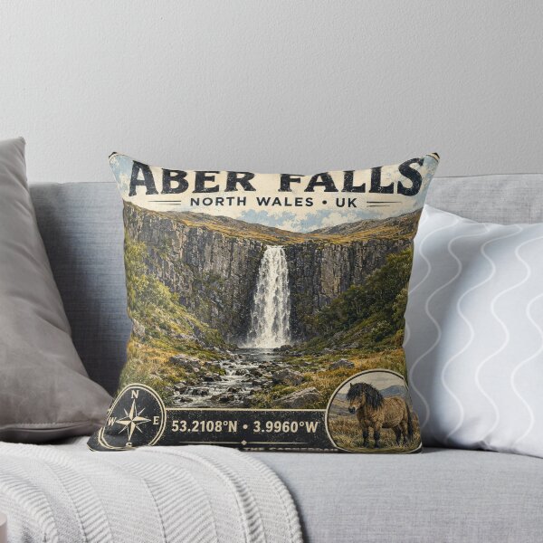 Item preview, Aber Falls North Wales Vintage Travel designed and sold by naturalsurvival.