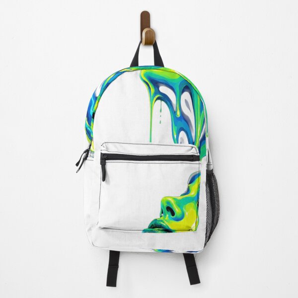 Item preview, Neon Melting Face – Lime Cyan Liquid Art designed and sold by EgoSovereign.