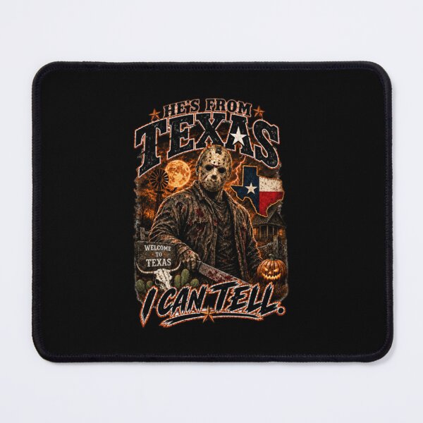 Item preview, Jason Voorhees Texas, Halloween Horror, Vintage Slasher Graphic designed and sold by perkmingStudio.