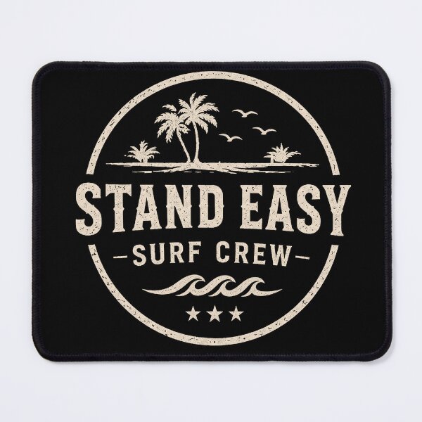 Item preview, Stand Easy Surf Crew Main TShirt Logo - Light Version (for Dark Colours) designed and sold by Bombergirls.