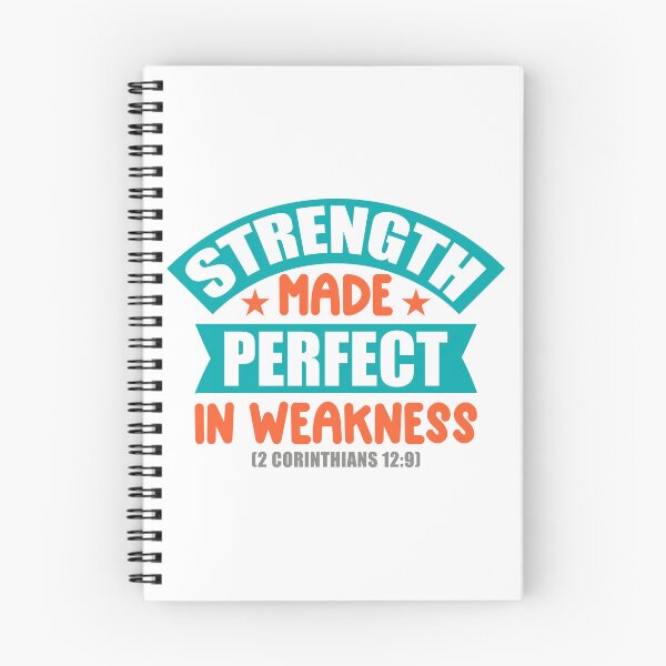 Item preview, Strength Made Perfect in Weakness Christian Faith Tshirt , Sticker, Mug and Tattoo Design designed and sold by Billium Halder.