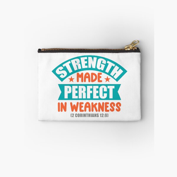 Item preview, Strength Made Perfect in Weakness Christian Faith Tshirt , Sticker, Mug and Tattoo Design designed and sold by Billium Halder.