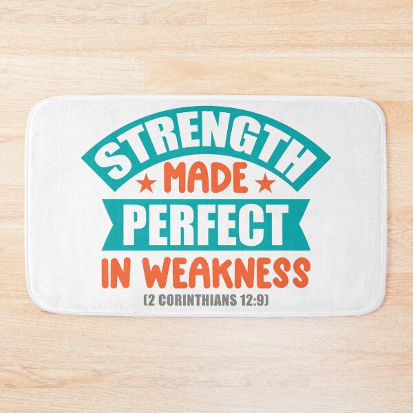 Item preview, Strength Made Perfect in Weakness Christian Faith Tshirt , Sticker, Mug and Tattoo Design designed and sold by Billium Halder.