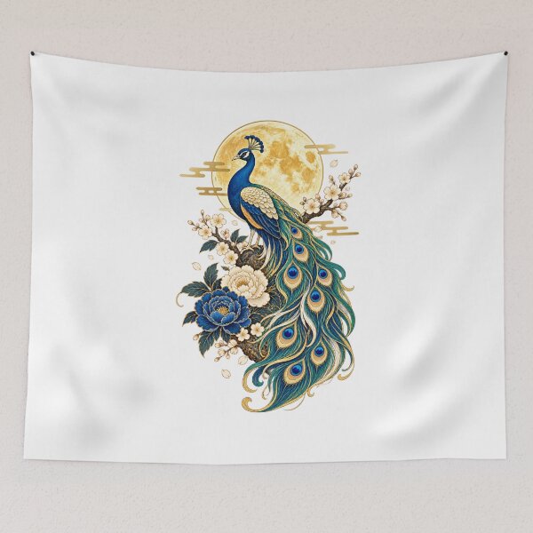 Item preview, Japanese Art Peacock designed and sold by hana-tori-tsuki.