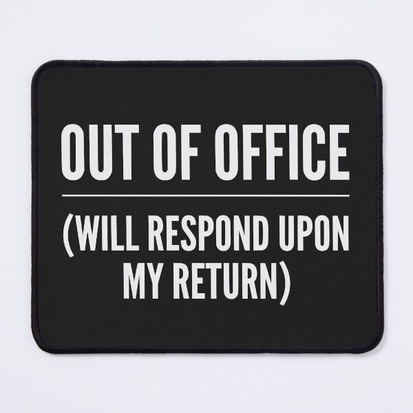 Item preview, Out of Office (Off-White Text) - Minimalist Corporate Humor & Vacation Mode designed and sold by RetroNeon.