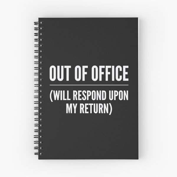 Item preview, Out of Office (Off-White Text) - Minimalist Corporate Humor & Vacation Mode designed and sold by RetroNeon.