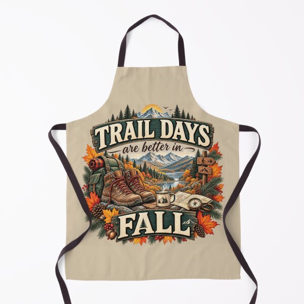 Item preview, Trail Days Are Better in Fall – Autumn Hiking Adventure Design designed and sold by astersgraphics.