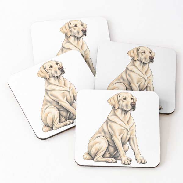 Item preview, Yellow Labrador Retriever – Classic Lab Dog Illustration designed and sold by lecroyhouse.