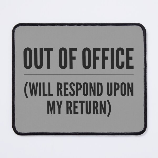 Item preview, Out of Office (Soft Black Text) - Minimalist Corporate Humor & Vacation Mode designed and sold by RetroNeon.