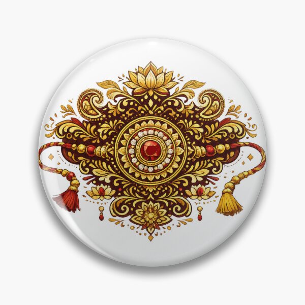 Item preview, Traditional Rakhi Mandala – Indian Ornamental Raksha Bandhan Design designed and sold by digitallyyour.