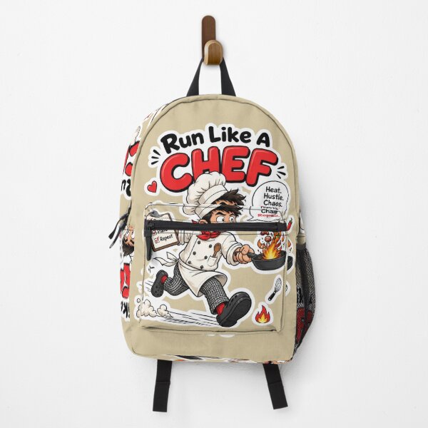 Item preview, Run Like A Chef Funny Kitchen Sticker Design designed and sold by Panom Suavichien.