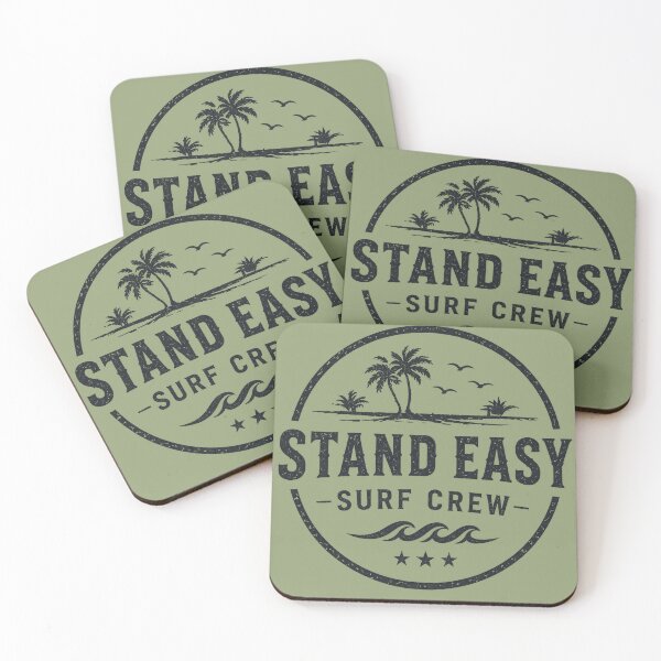 Item preview, Stand Easy Surf Crew Main TShirt Logo - Dark Version (for use on Light Colours) designed and sold by Bombergirls.