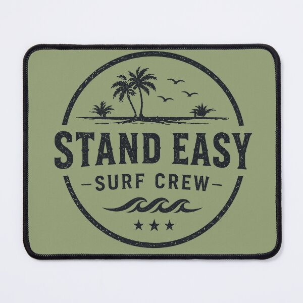 Item preview, Stand Easy Surf Crew Main TShirt Logo - Dark Version (for use on Light Colours) designed and sold by Bombergirls.