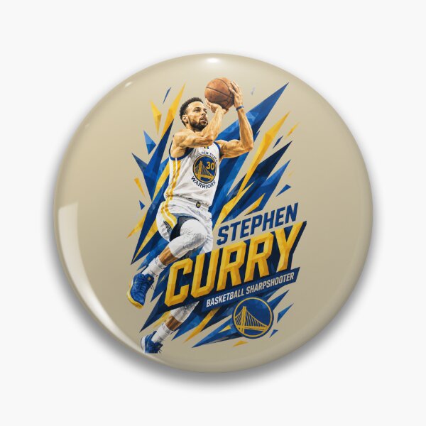 Item preview, Stephen Curry Basketball Sharpshooter – Golden State Warriors #30 Blue & Gold Illustration designed and sold by FutureTraveller.