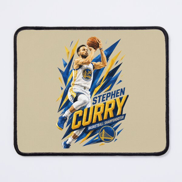 Item preview, Stephen Curry Basketball Sharpshooter – Golden State Warriors #30 Blue & Gold Illustration designed and sold by FutureTraveller.