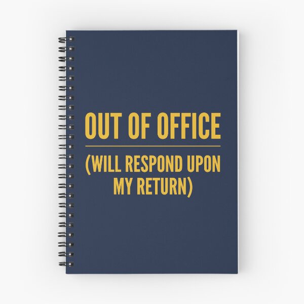 Item preview, Out of Office (Mustard Yellow Text) - Minimalist Corporate Humor & Vacation Mode designed and sold by RetroNeon.
