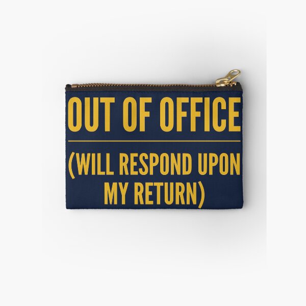 Item preview, Out of Office (Mustard Yellow Text) - Minimalist Corporate Humor & Vacation Mode designed and sold by RetroNeon.