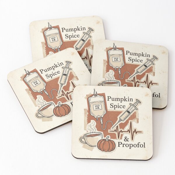Item preview, ICU & ER Nurse Halloween Gift, Pumpkin Spice, Propofol, Ativan & Versed Sedation Humor designed and sold by Covent Vaughn.