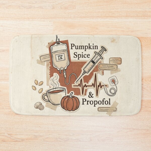 Item preview, ICU & ER Nurse Halloween Gift, Pumpkin Spice, Propofol, Ativan & Versed Sedation Humor designed and sold by Covent Vaughn.