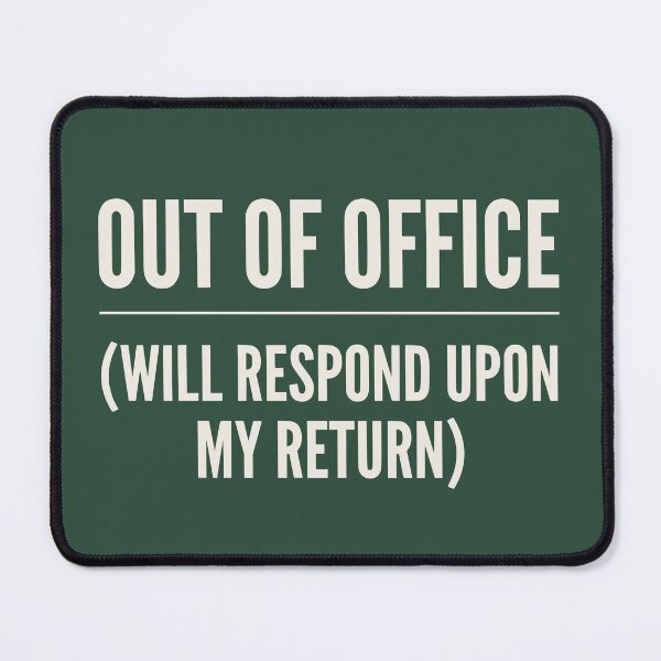 Item preview, Out of Office (Vintage Cream Text) - Minimalist Corporate Humor & Vacation Mode designed and sold by RetroNeon.