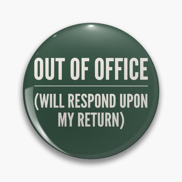 Item preview, Out of Office (Vintage Cream Text) - Minimalist Corporate Humor & Vacation Mode designed and sold by RetroNeon.