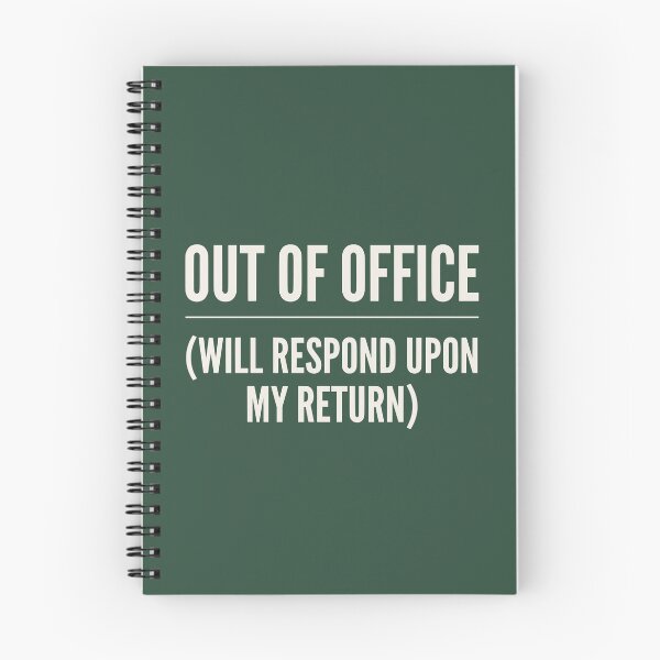 Item preview, Out of Office (Vintage Cream Text) - Minimalist Corporate Humor & Vacation Mode designed and sold by RetroNeon.