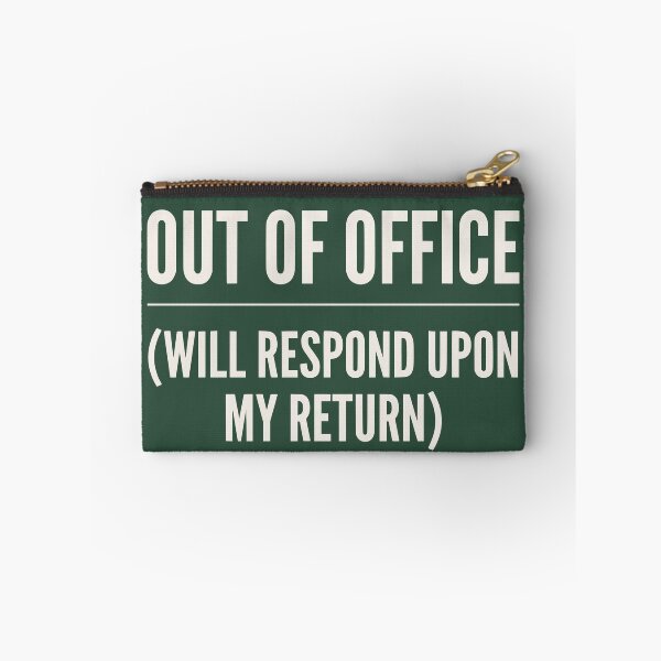 Item preview, Out of Office (Vintage Cream Text) - Minimalist Corporate Humor & Vacation Mode designed and sold by RetroNeon.