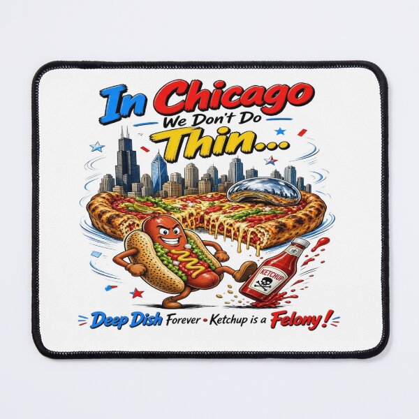 Item preview, Chicago Deep Dish Pizza Funny Ketchup Is a Felony designed and sold by Sushikidsntoddlers.