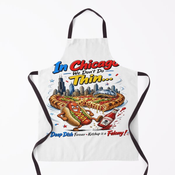 Item preview, Chicago Deep Dish Pizza Funny Ketchup Is a Felony designed and sold by Sushikidsntoddlers.