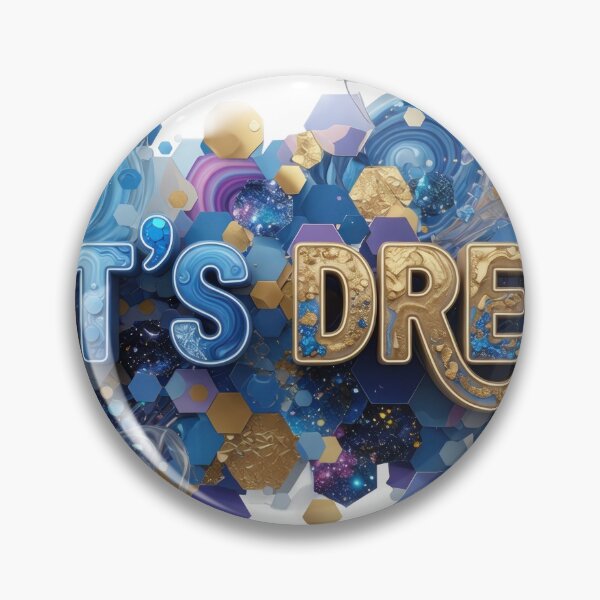 Item preview, Artistic Blue LET'S DREAM designed and sold by dazzlemakers.