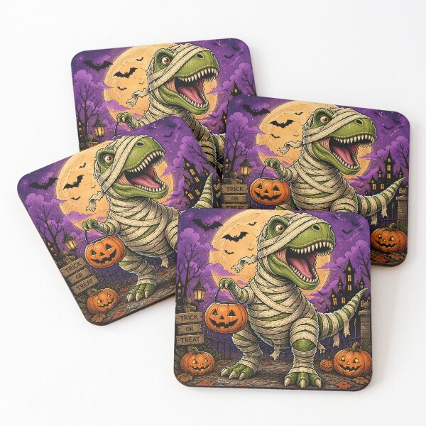 Item preview, Cute Mummy T-Rex Dinosaur Halloween Pumpkin Trick Or Treat designed and sold by GrinGalore.