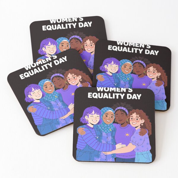 Item preview, Women's Equality Day Diverse Women Hug Empowerment Illustration designed and sold by Clear Vibe.