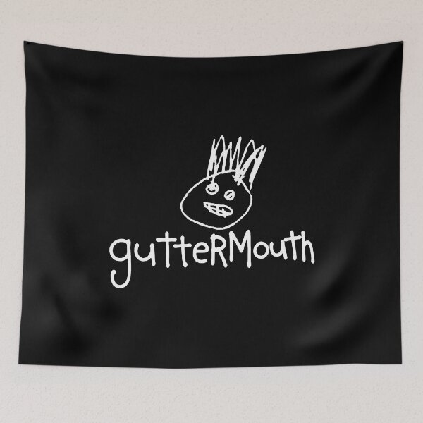 Item preview, guttermouth cartoon face edgy doodle -2 designed and sold by PenguinBluestar.