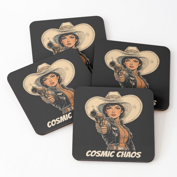 Item preview, Cosmic Chaos Cowgirl Western Sci-Fi  designed and sold by Vicky021.