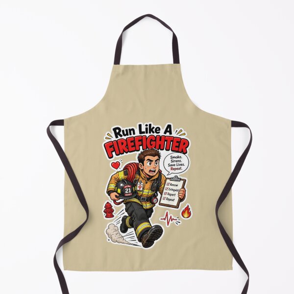 Item preview, Run Like A Firefighter Funny First Responder Sticker Design designed and sold by Panom Suavichien.